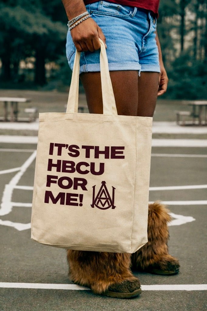 "Its The Hbcu For Me" Tan Tote Bag