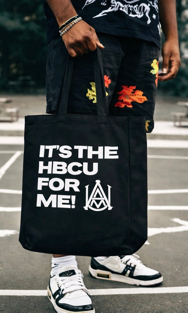 "Its The Hbcu For Me" Black Tote Bag